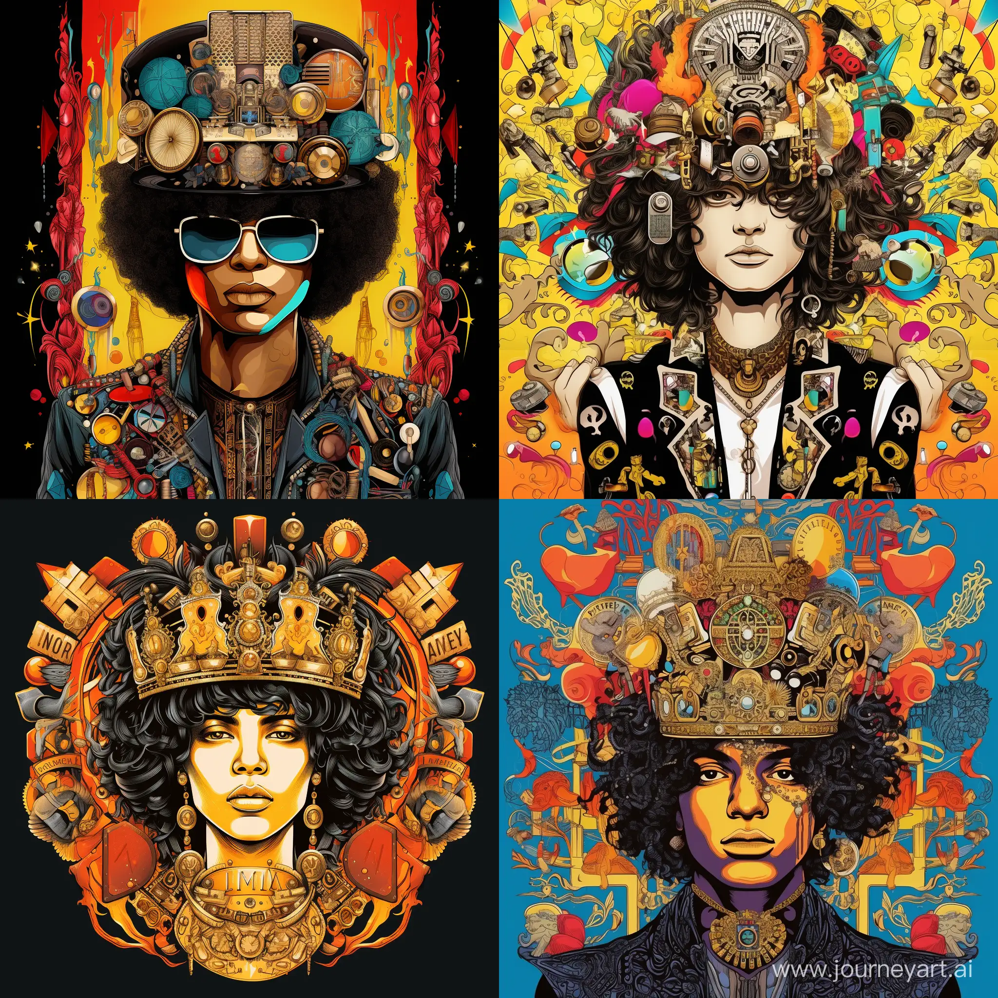 Young-Michael-Jackson-with-Crown-in-Vibrant-Pop-Art-Portrait