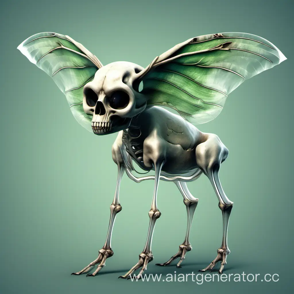 Mythical-Spring-Creature-with-Transparent-Legs-and-Skull-Features