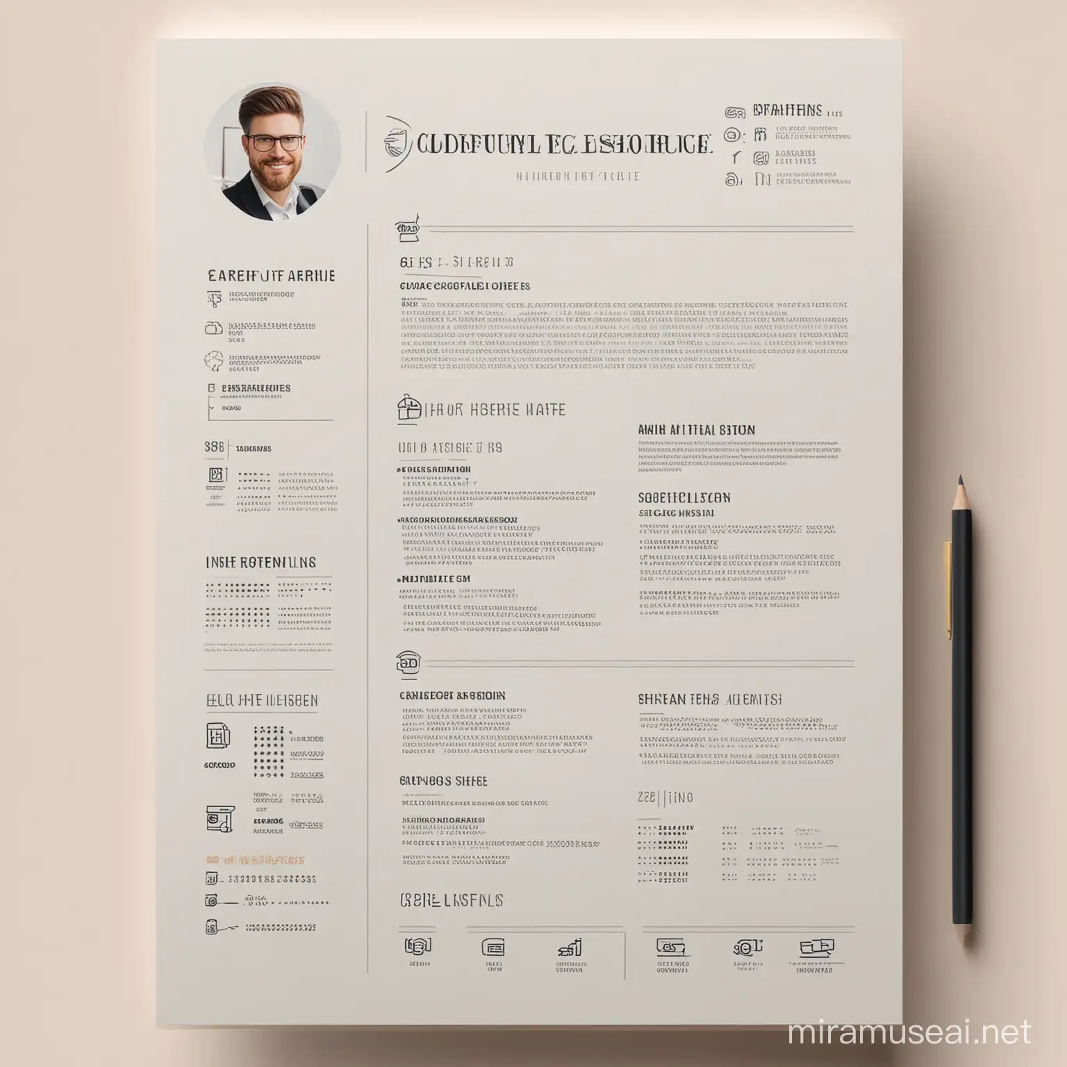 Professional Resume Design Advertisement Modern Creative and Eyecatching CV Templates