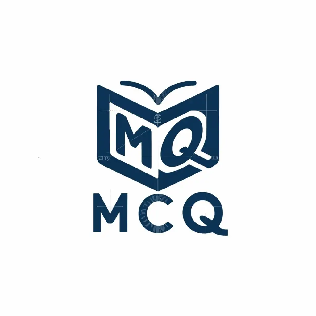 LOGO-Design-For-MCQ-Blue-Book-Symbolizing-Knowledge-in-Education