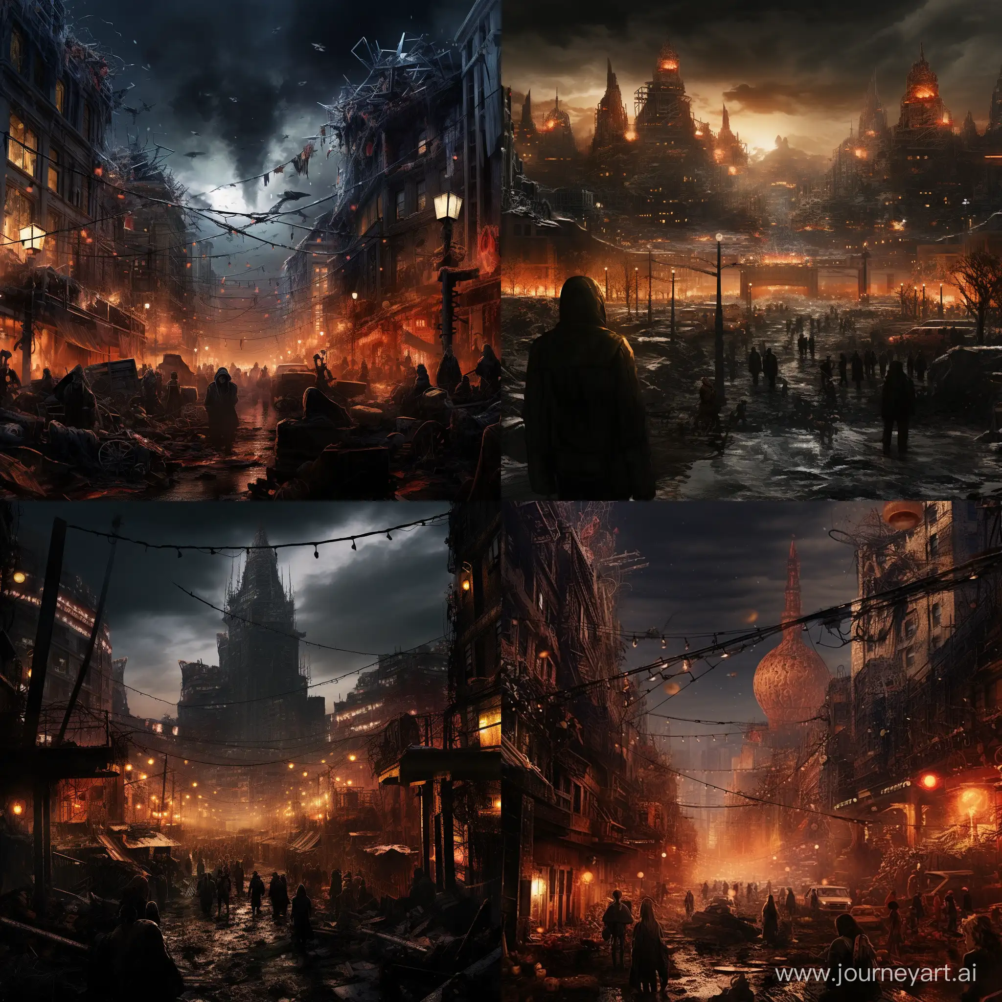 PostApocalyptic-New-Years-Eve-Art-in-a-Cityscape