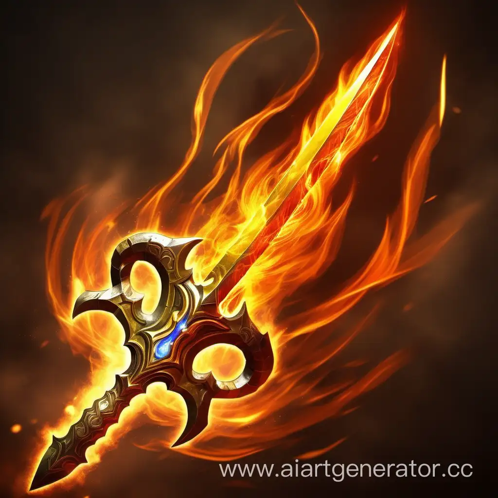 Blazing-Yellow-Sword-Radiance-in-Dota-2