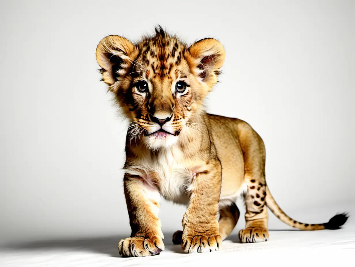 Adorable-Little-Lion-on-a-Clean-White-Background