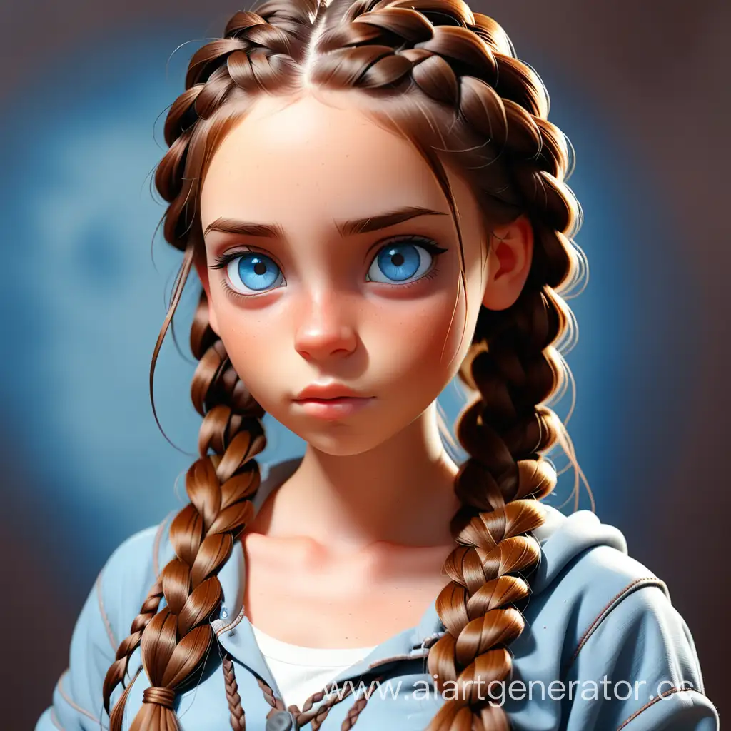 Stylish-Teen-with-Braided-Brown-Hair-and-Bluish-Eyes