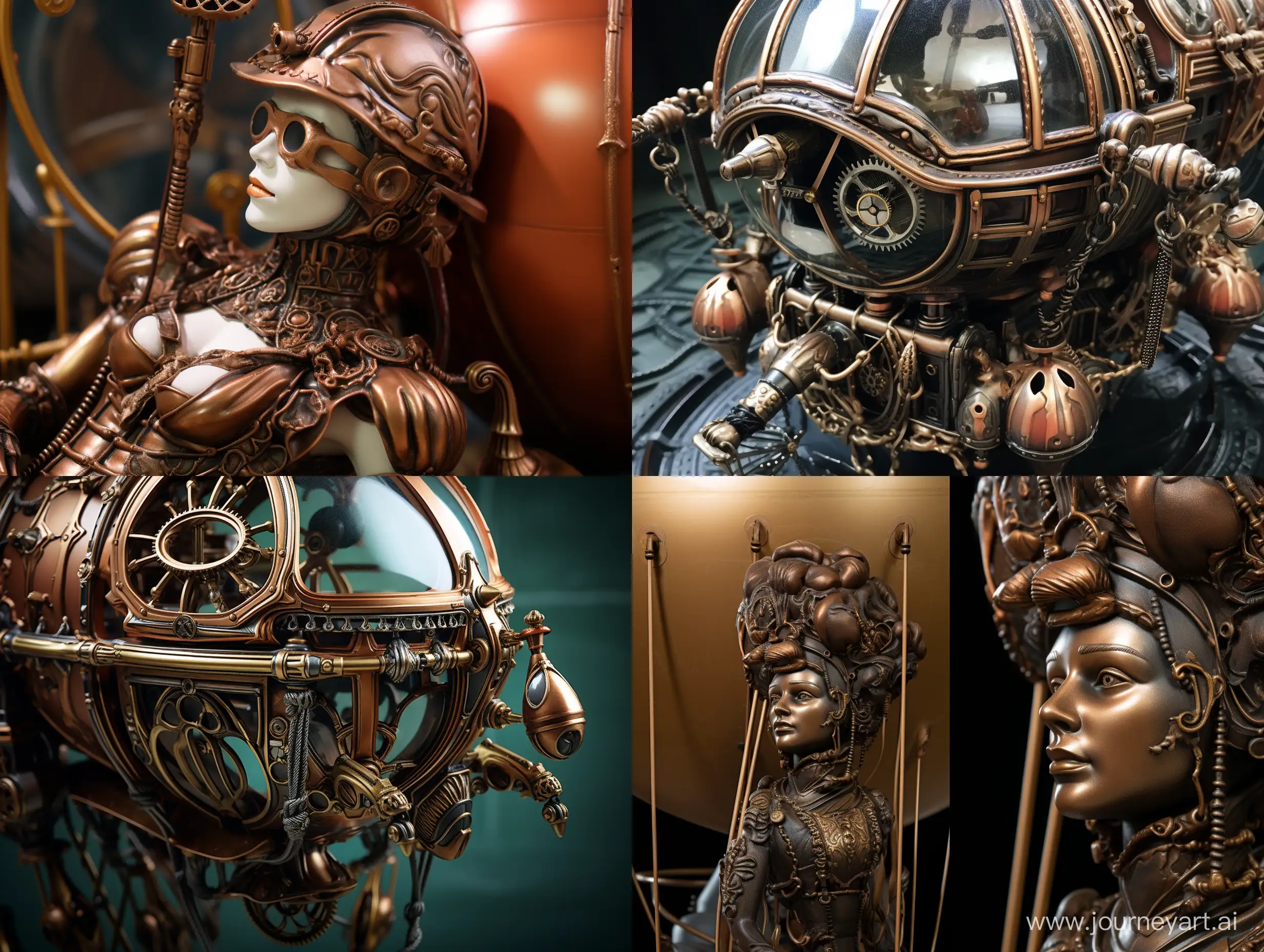 Steampunk-Bronze-Balloon-with-Exquisite-Details