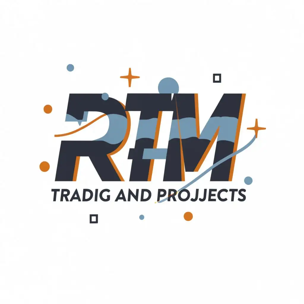 logo, SUPPLY, with the text "RTM TRADING AND PROJECTS", typography