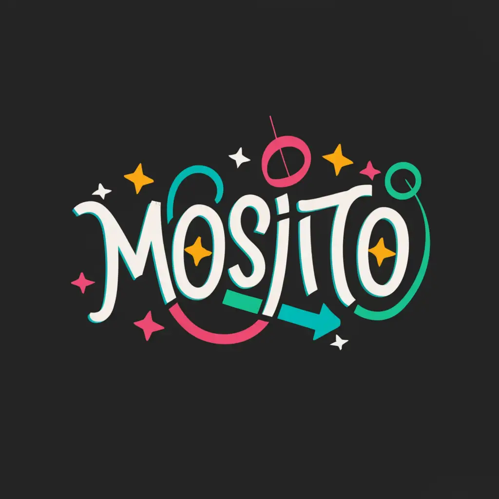 a logo design,with the text "Mosito", main symbol:Graffiti, melody, dance, beat, cool, modern,complex,clear background
