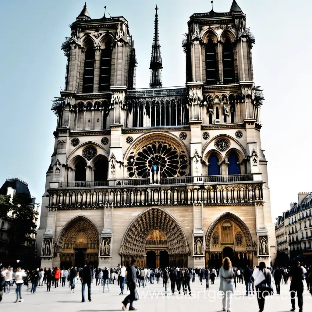 The Cathedral of Notre-Dame in Paris looks like a mosque from the outside