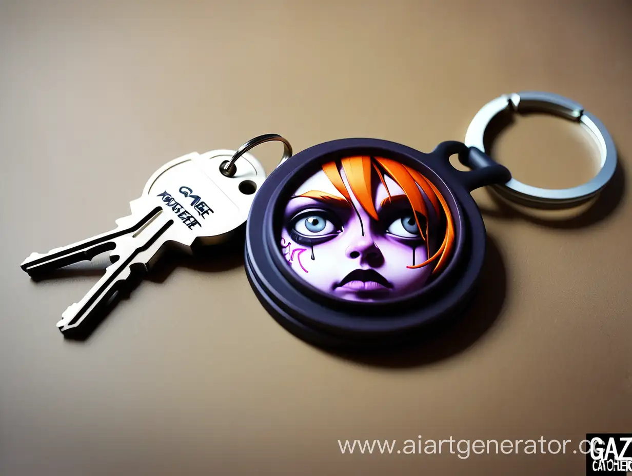 Vibrant-Graffiti-Keychain-Display-at-Gaze-Catcher-Shop