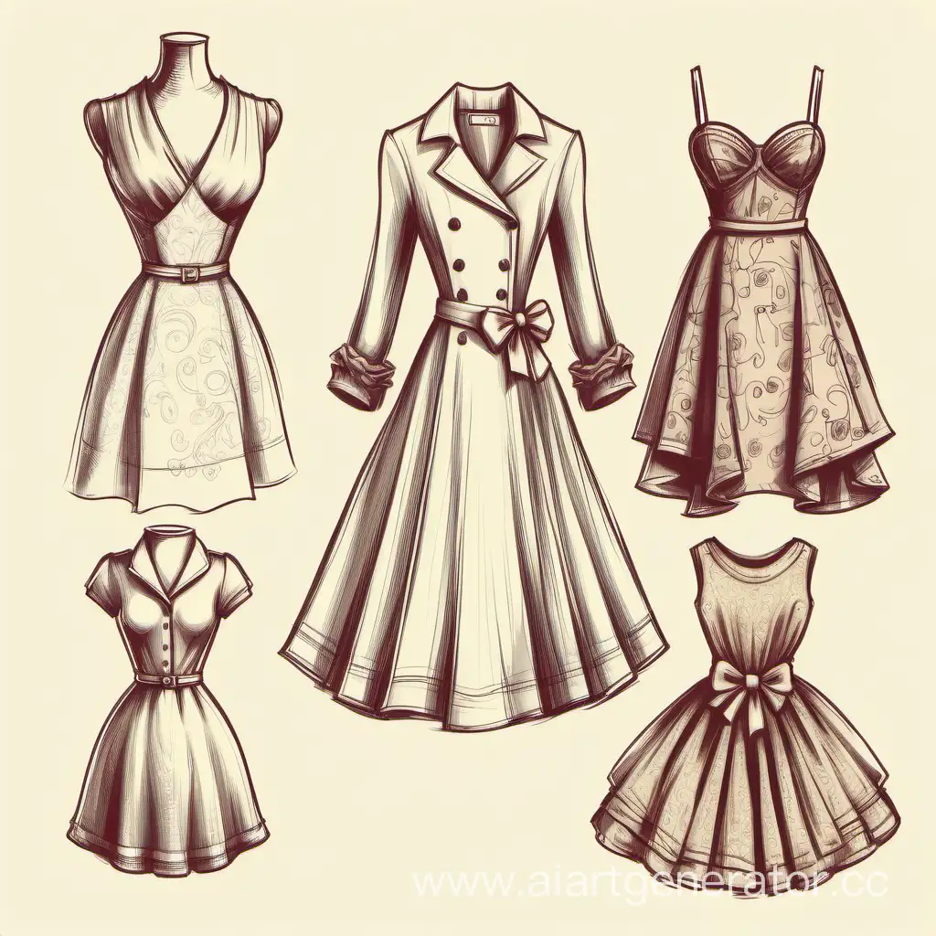Romantic-Style-Sketch-Feminine-Clothing-Inspiration