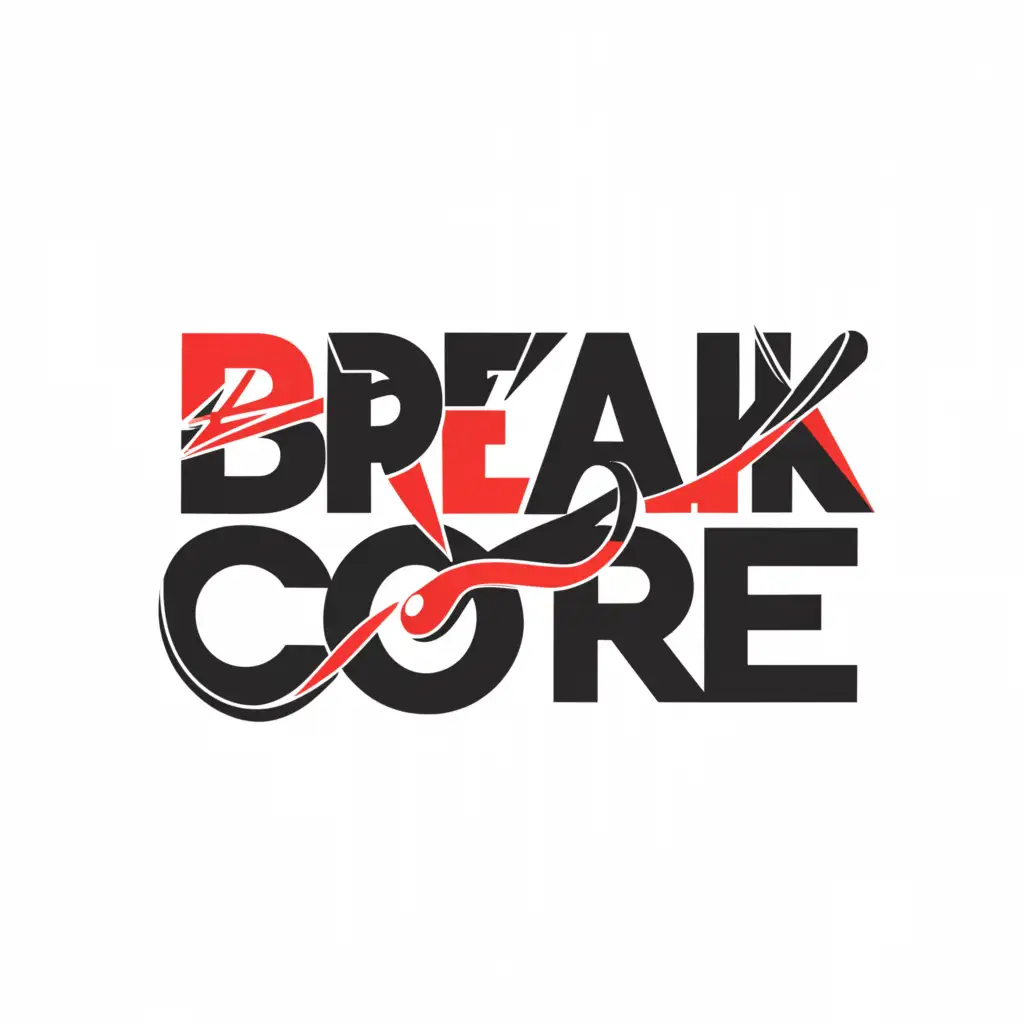 a logo design,with the text "Break core", main symbol:Lofu song,Moderate,clear background