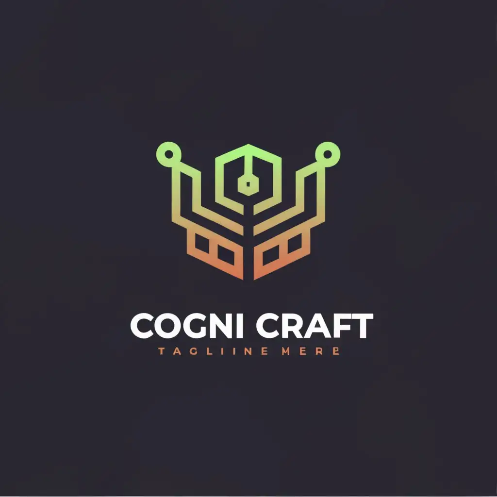 a logo design,with the text 'COGNI CRAFT', main symbol:robot, Minimalistic, be used in Technology industry, clear background