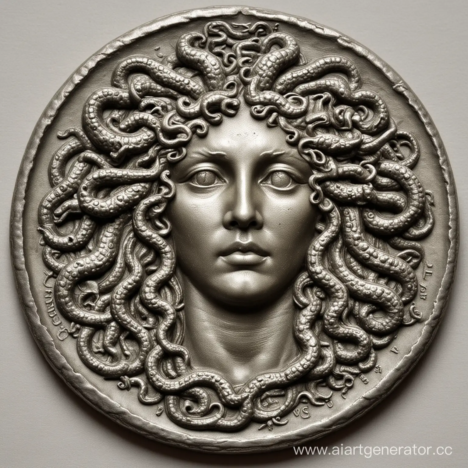 Medusa-Gorgona-Singular-Head-Portrait-on-a-Coin