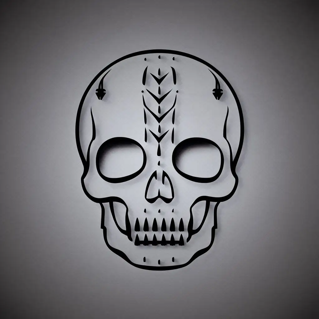 Elegant Vintage Skull Design