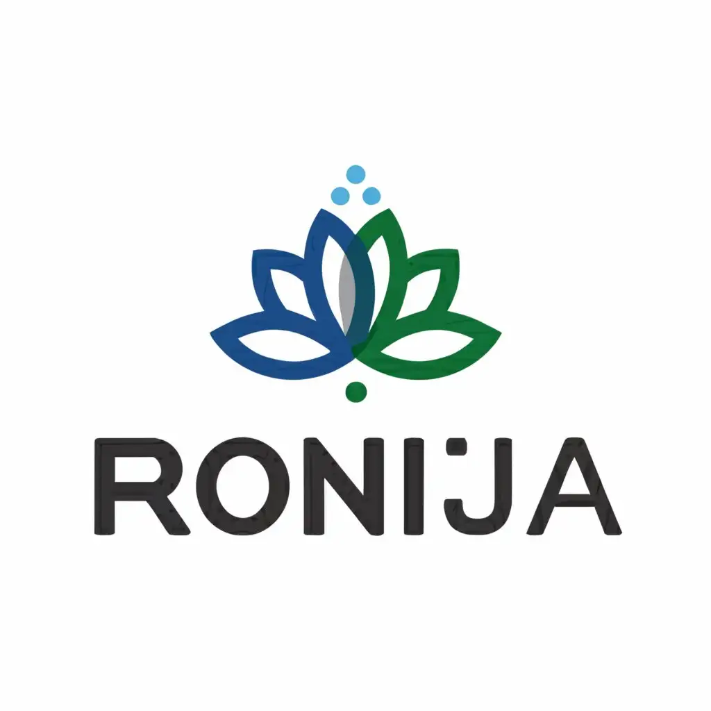 a logo design,with the text "Ronja", main symbol:Beauty, Health,Moderate,clear background