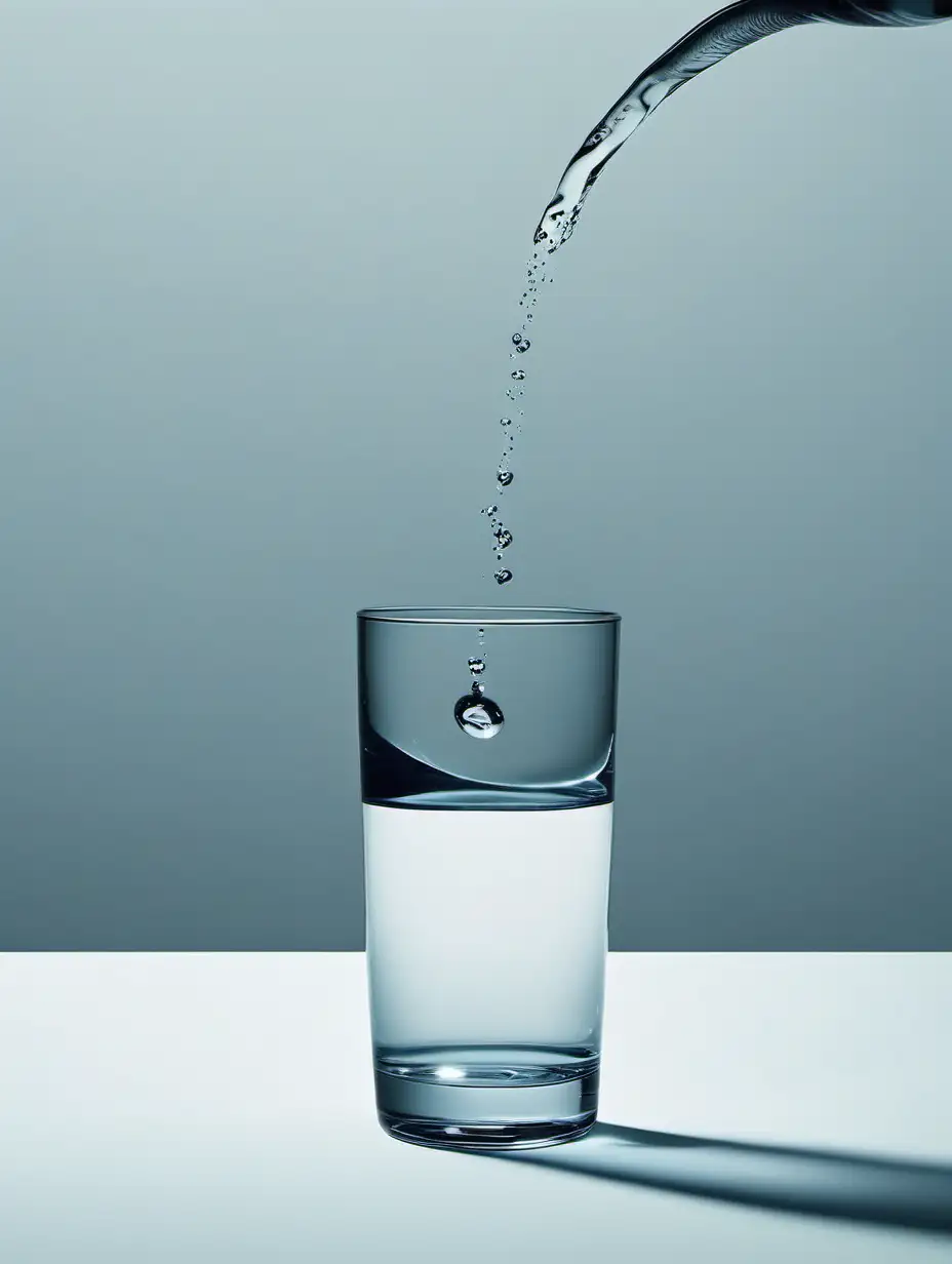simple, minimalistic art of water
