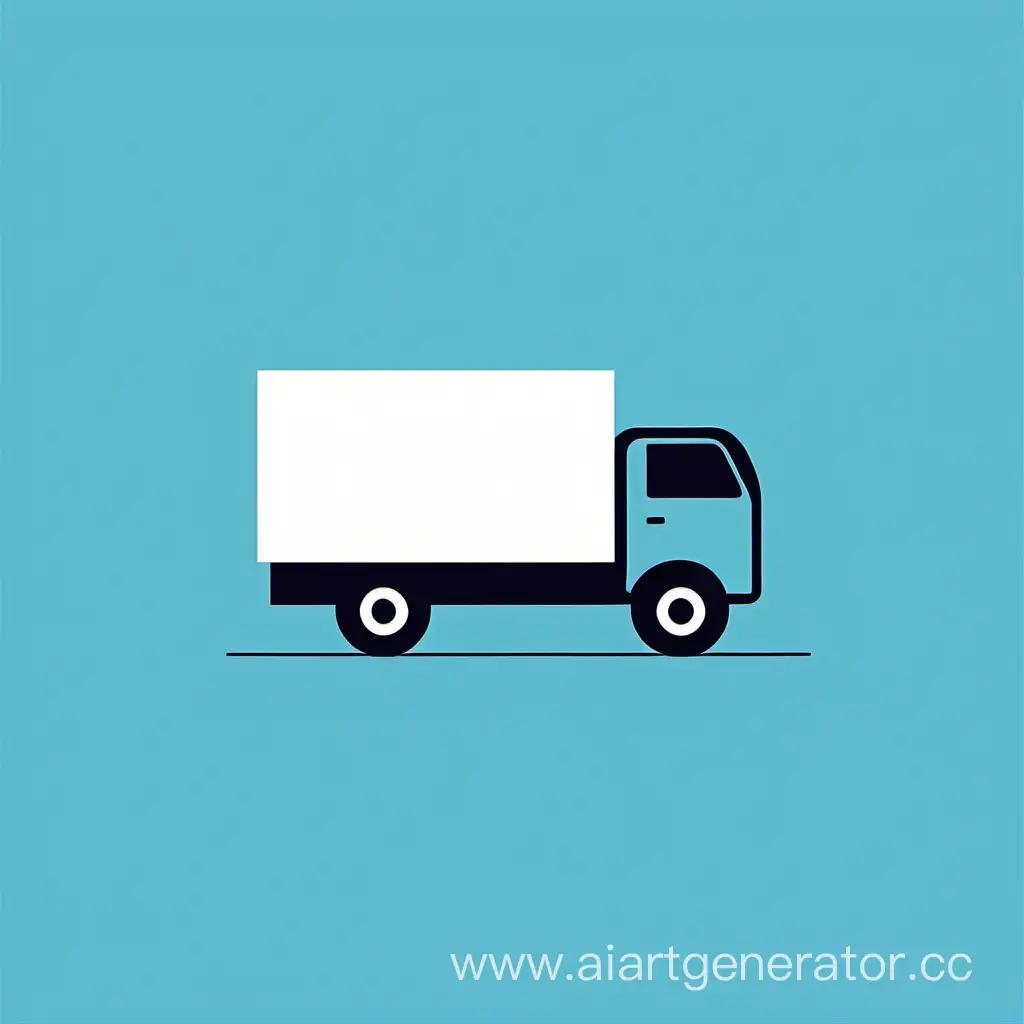 Small-Minimalist-Blue-Truck-Simple-Formed-Shapes