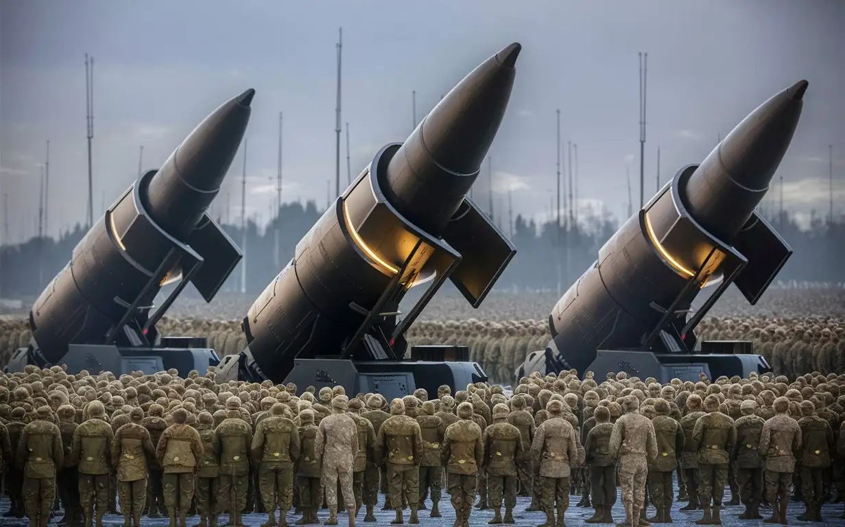 Russian Military Unveils Black Hypersonic Weapons with Thousands of Soldiers