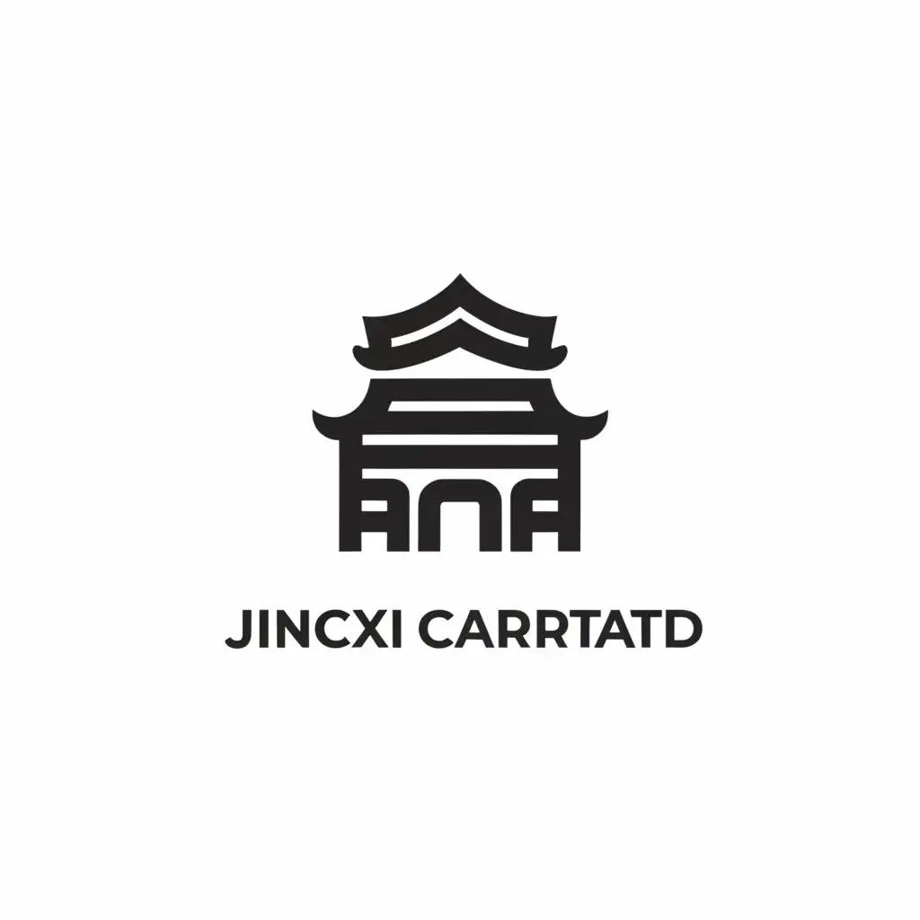 a logo design,with the text "Jingxi Courtyard", main symbol:Ancient Chinese-style dwellings,Minimalistic,be used in Travel industry,clear background