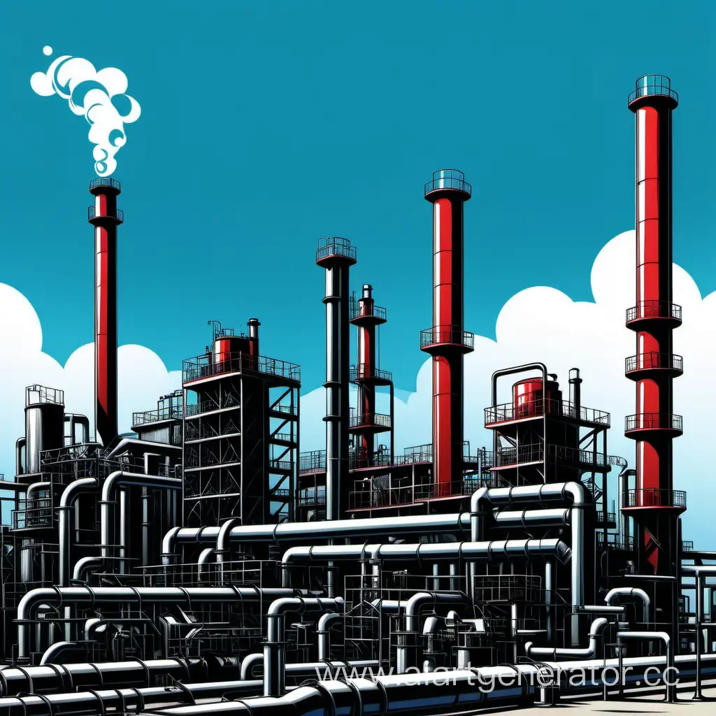Diploma-Coke-Chemical-Plant-with-Blue-Sky