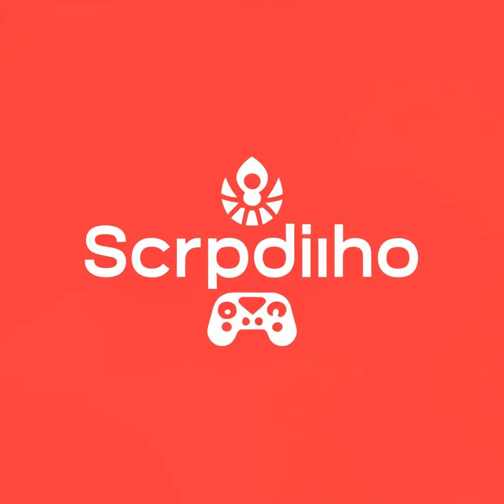 a logo design,with the text "scorpdinho", main symbol:gaming controller/scorpion,Moderate,be used in Nonprofit industry,clear background