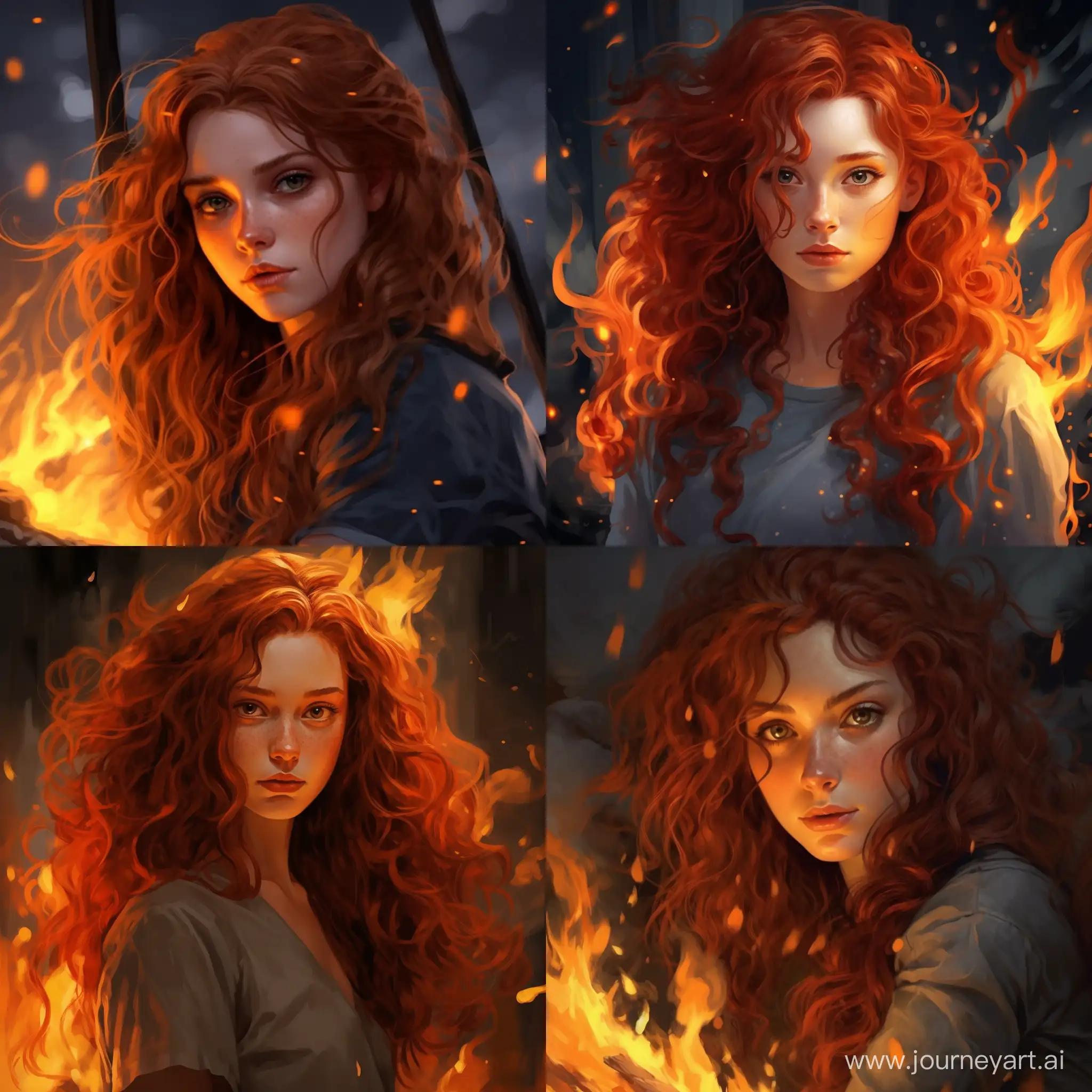 Curly-RedHaired-Teen-in-Fiery-Ambiance
