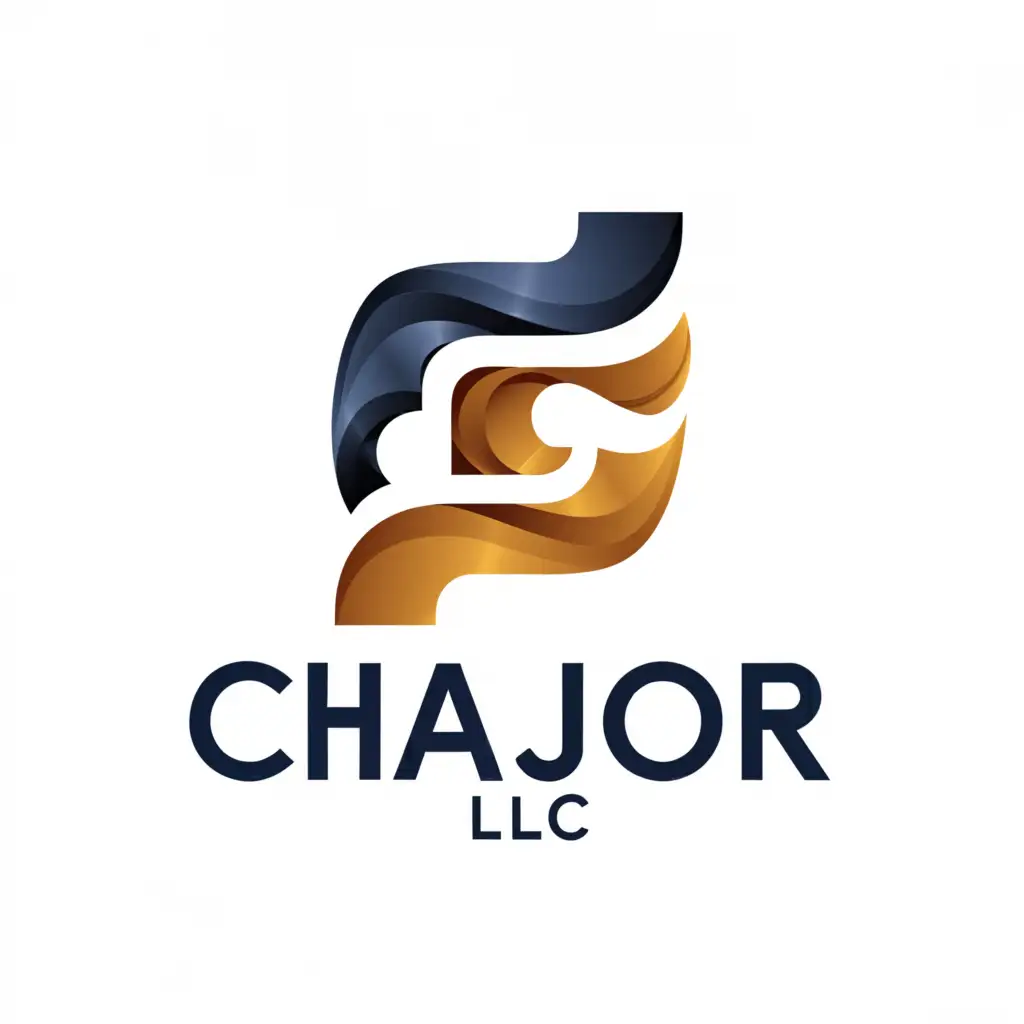 a logo design,with the text 'ChaJor LLC', main symbol:LEtters,Minimalistic,be used in Internet industry,clear background