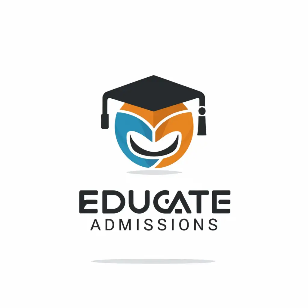 a logo design,with the text "EduGate Admissions", main symbol:circle,Moderate,be used in Education industry,clear background