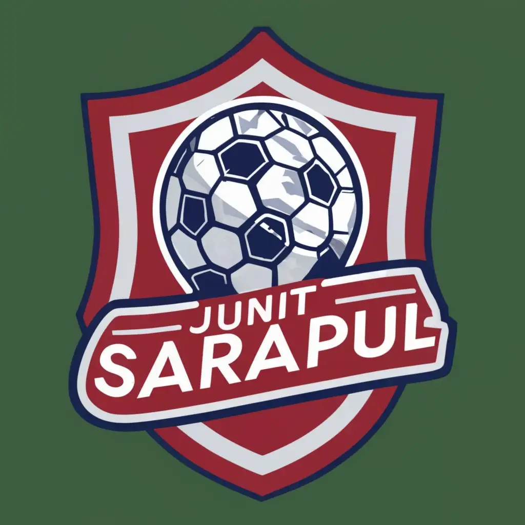 logo, Football club, with the text "Junit Sarapul", typography