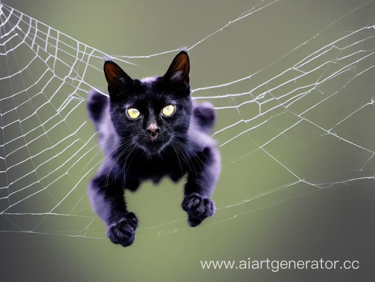 Adventurous-Spidercat-in-Urban-Jungle
