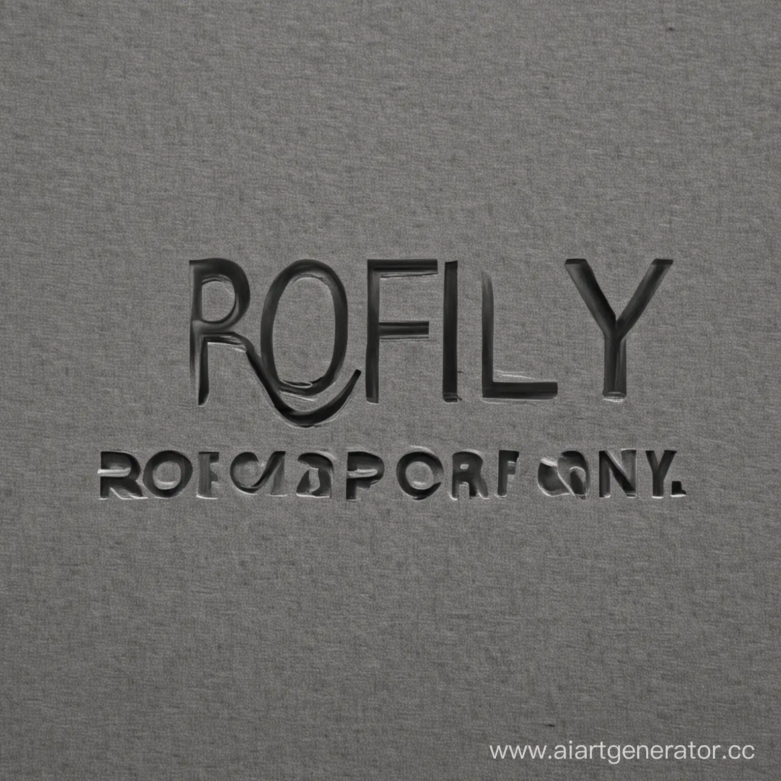  Надпись Rofly corporation