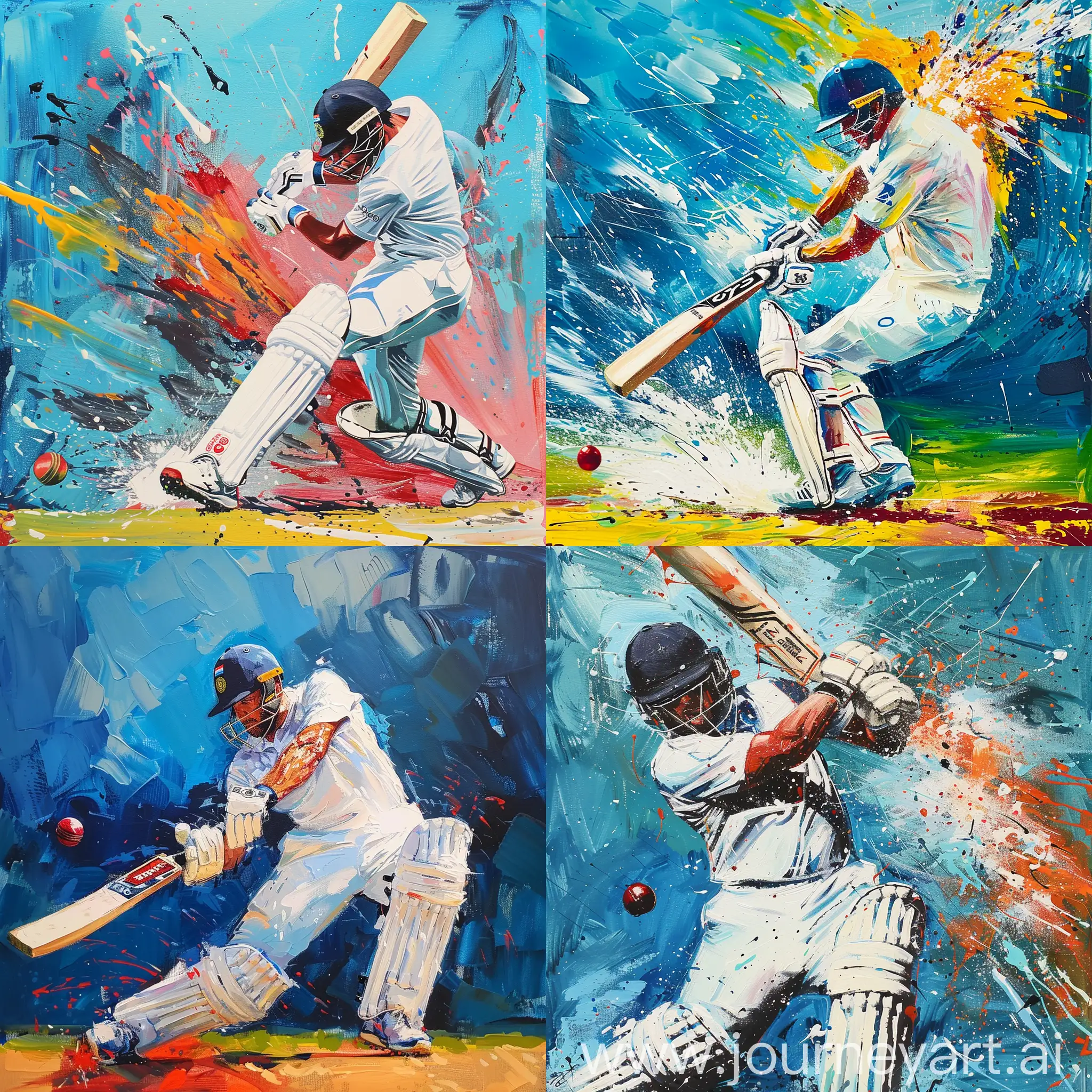 Dynamic-Cricket-Player-in-Action-on-a-Vibrant-Cover-Drive