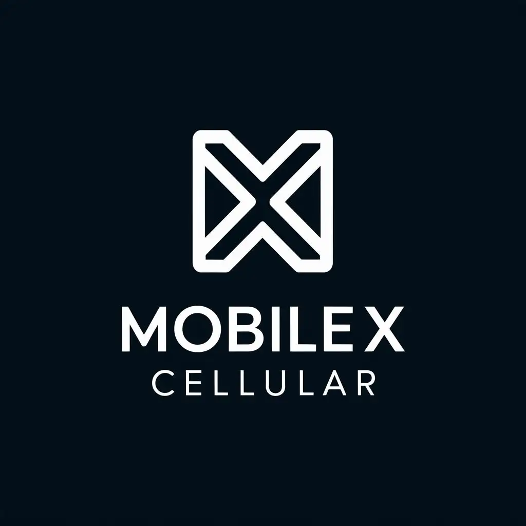 LOGO-Design-For-MobileX-CELLULAR-Innovative-Mobile-Concept-with-Bold-Typography