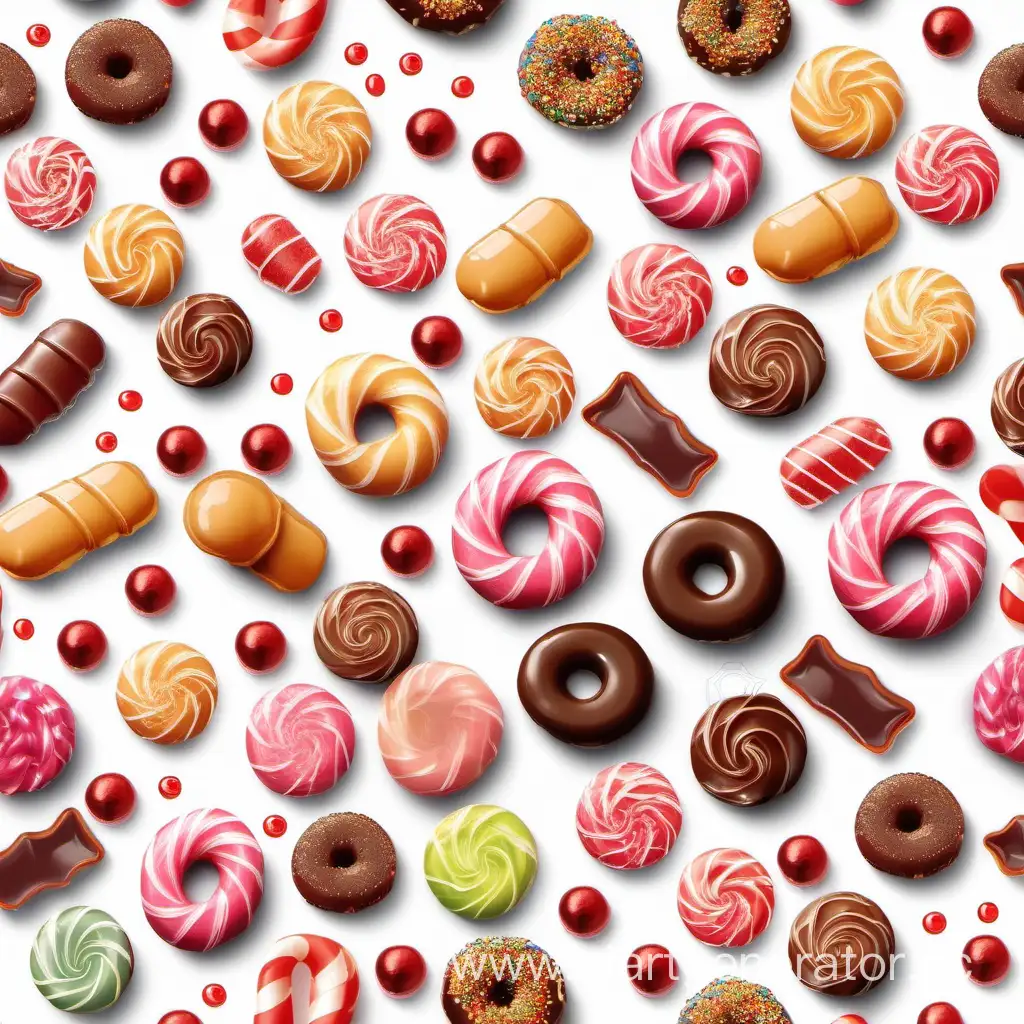 Assorted-Sweet-Delights-on-Clean-White-Background