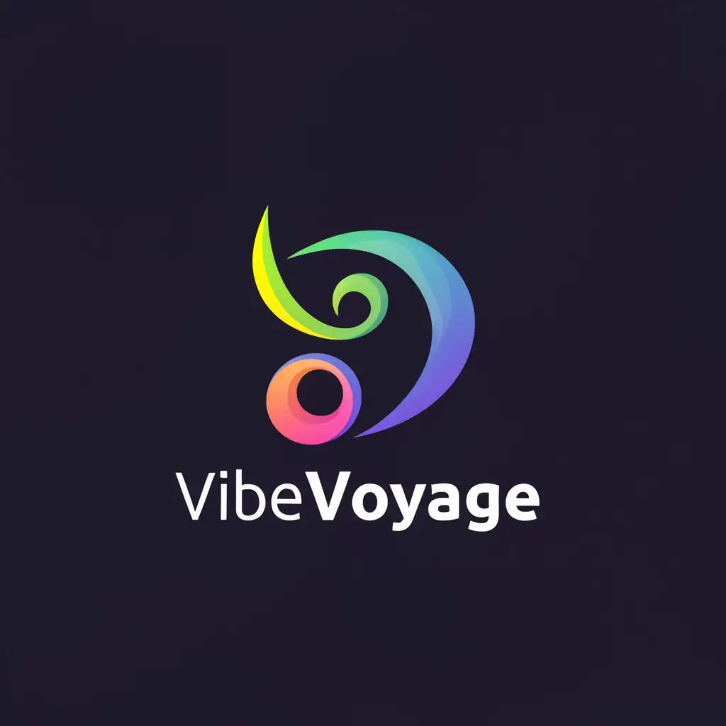 a logo design,with the text "Vibe Voyage", main symbol:vibe,Minimalistic,be used in Technology industry,clear background