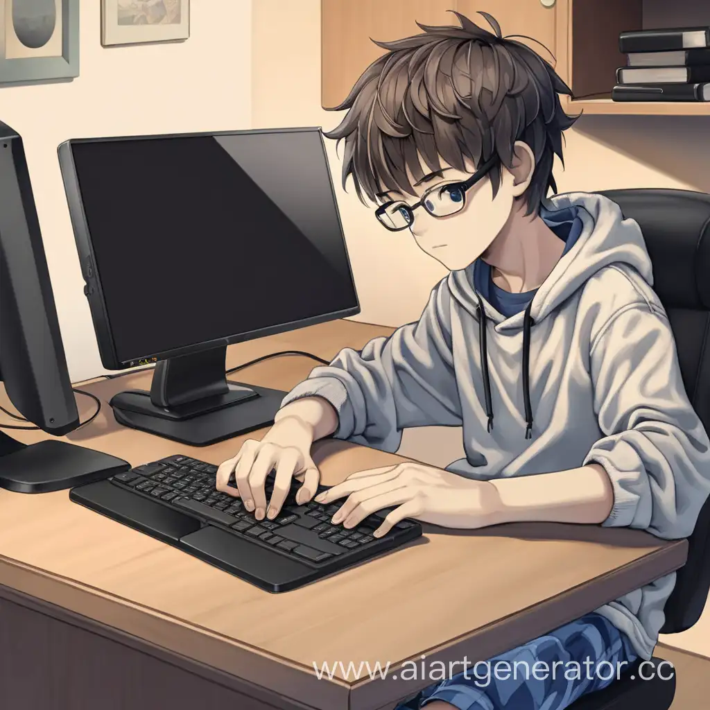 Focused-Boy-at-Computer-Without-Glasses