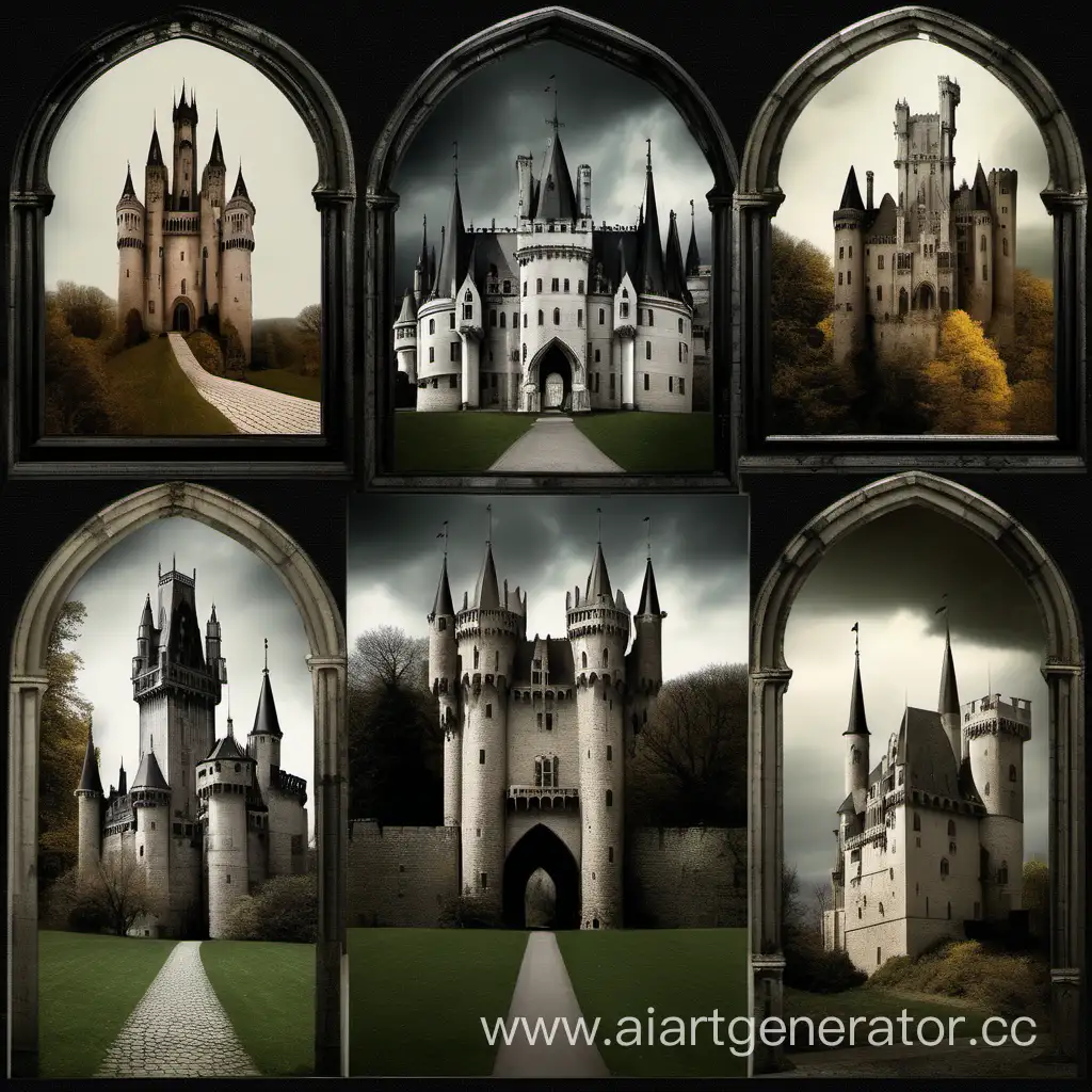 Enchanting-Collage-Gothic-Castles-Mystical-Fantasy-Architecture