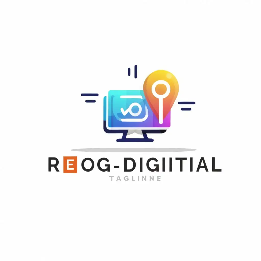 logo, point of sales tools logo, with the text "ReogDigital", typography, be used in Technology industry