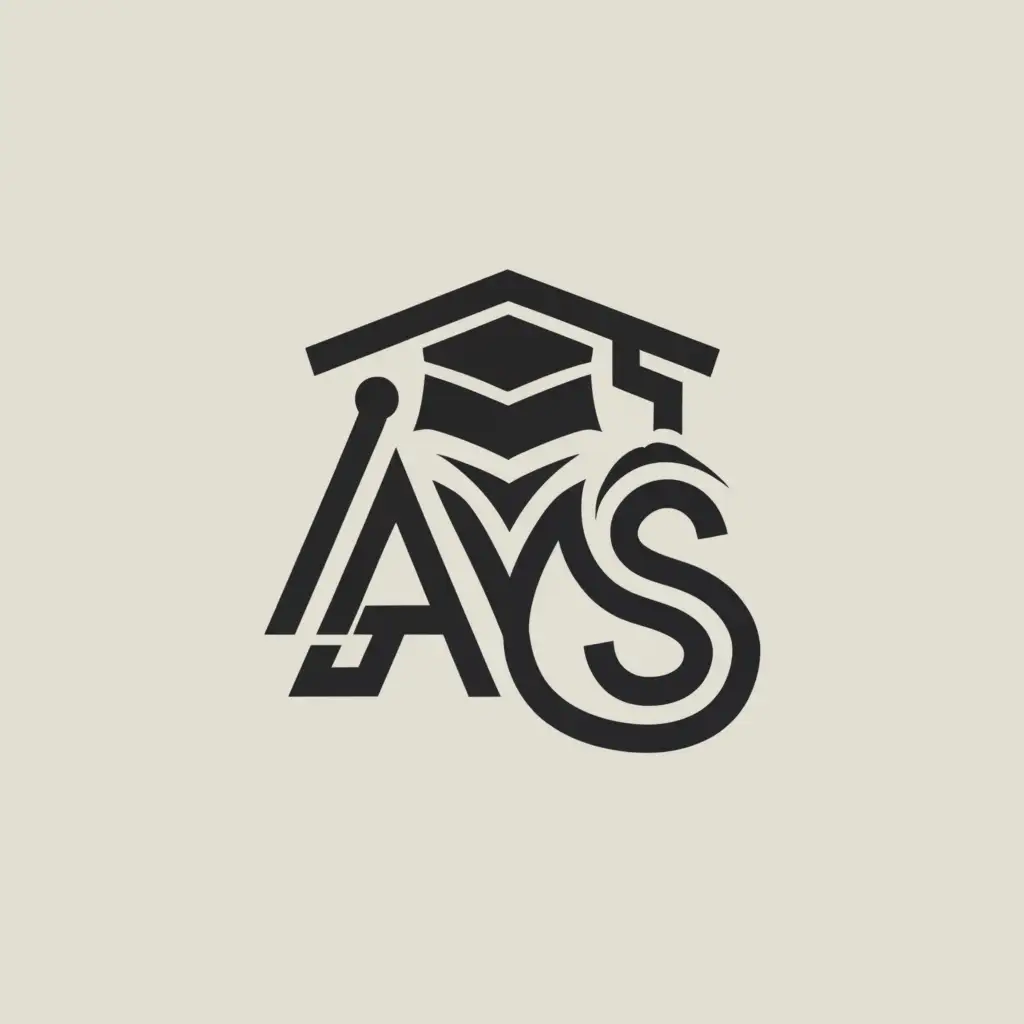 a logo design,with the text "Adolescent Middle School", main symbol:Adolescent Middle School in logo, Letter A, Modern, Minimalist, Education based,Minimalistic,be used in Education industry,clear background