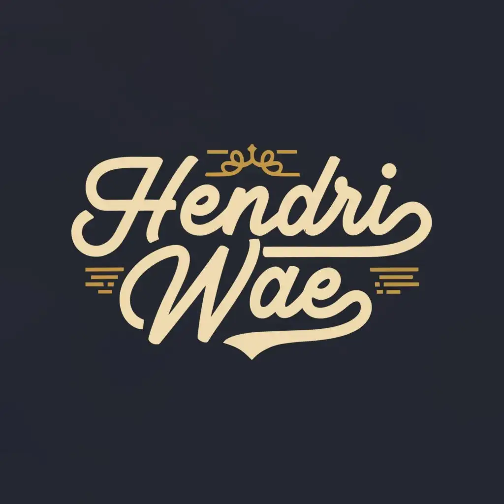 logo, Other, with the text "Hendri wae", typography, be used in Automotive industry