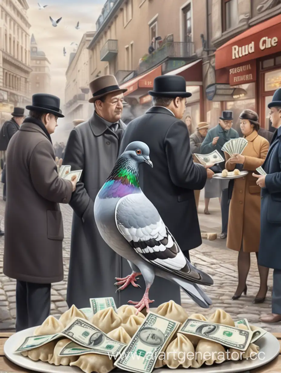 Surreal-Pigeon-Dumpling-Advertisement-Captivates-Onlookers