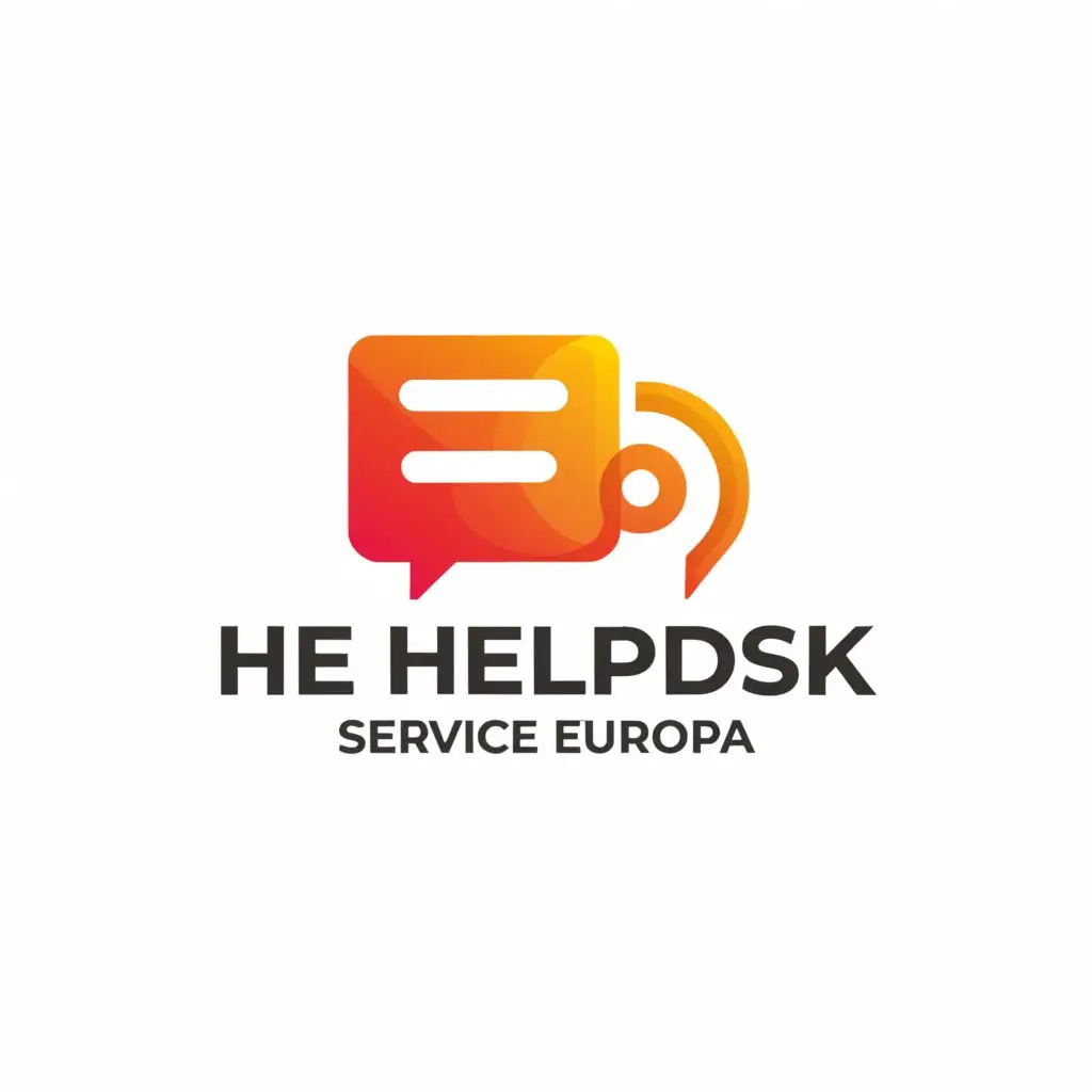 LOGO-Design-For-Helpdesk-Service-Europa-Minimalist-Orange-Dark-Grey-Theme