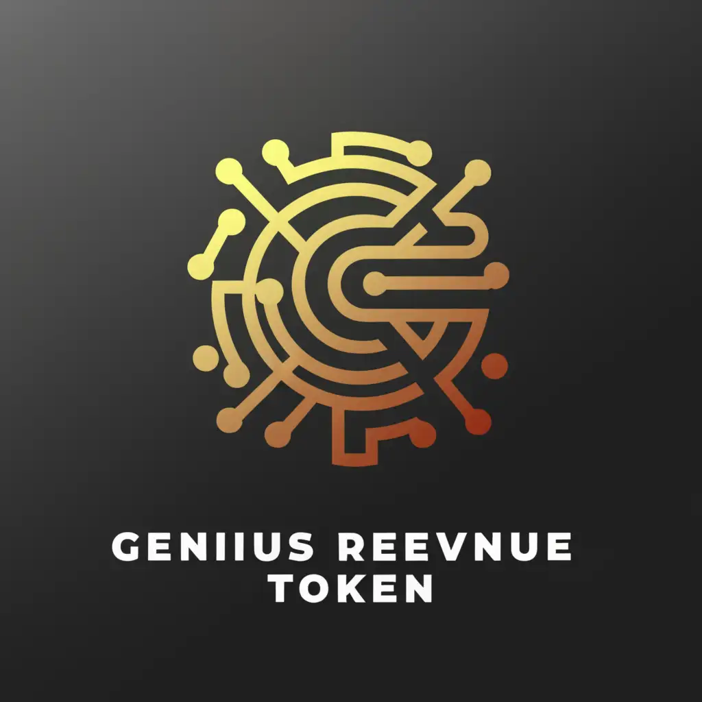 a logo design,with the text 'Genius Revenue Token', main symbol:Token,complex,be used in Finance industry,clear background