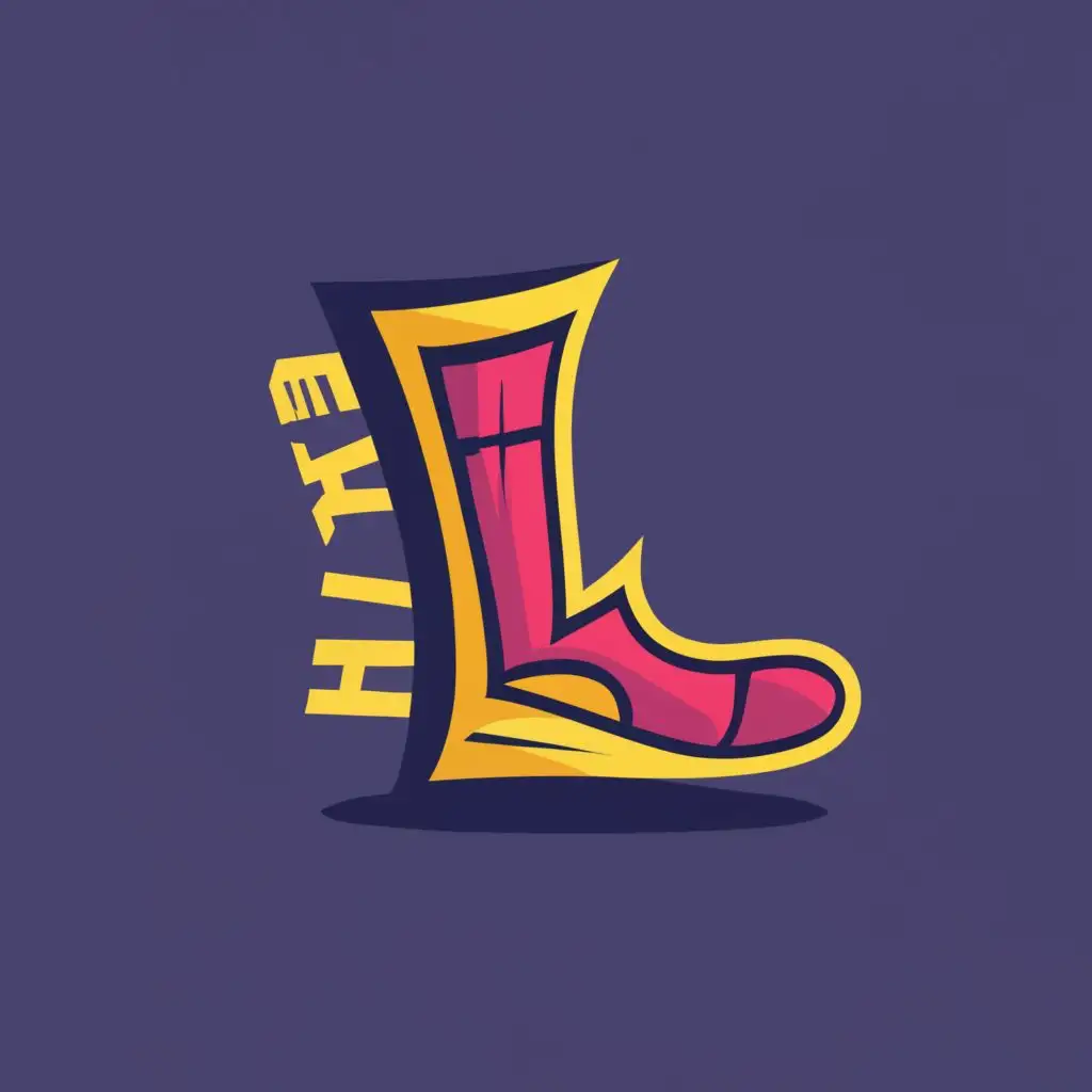 logo, Shoe, with the text "L", typography, be used in Sports Fitness industry