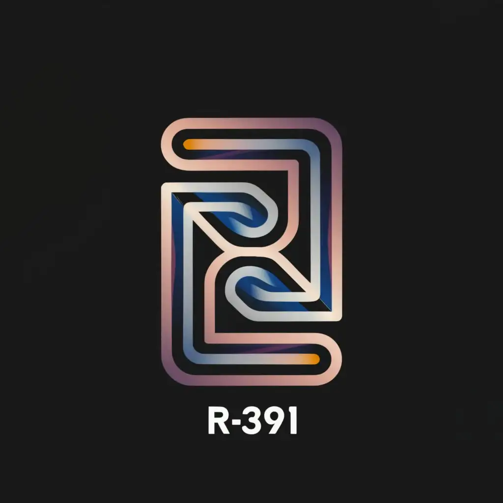 a logo design,with the text "R-391", main symbol:R-391,complex,clear background