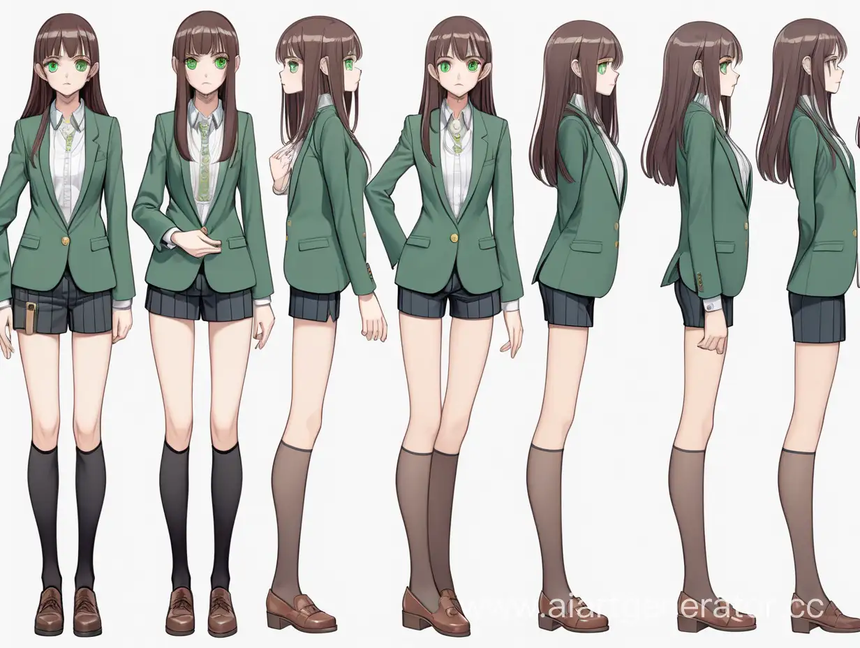 Brunette-Anime-Girl-in-Elegant-Blazer-with-Green-Eyes-and-Conceptual-Designs