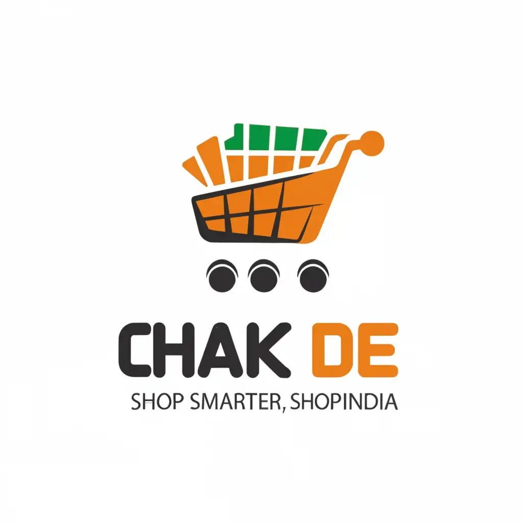 a logo design,with the text "Chak de", main symbol:Shop smarter, shop India,Minimalistic,be used in Retail industry,clear background