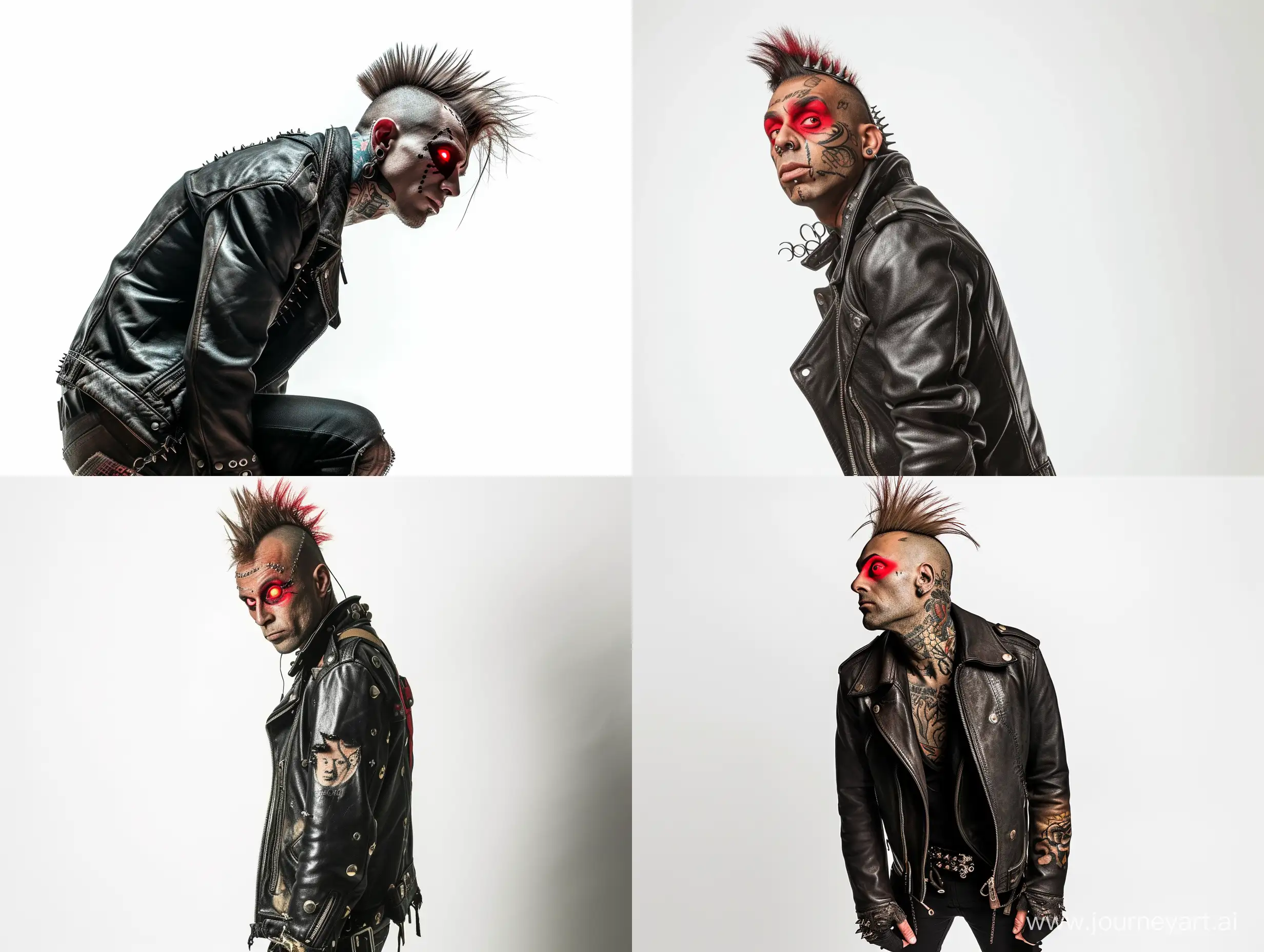 Rebellious-Cyberpunk-Rocker-with-Mohawk-and-Tattoo-on-White-Background