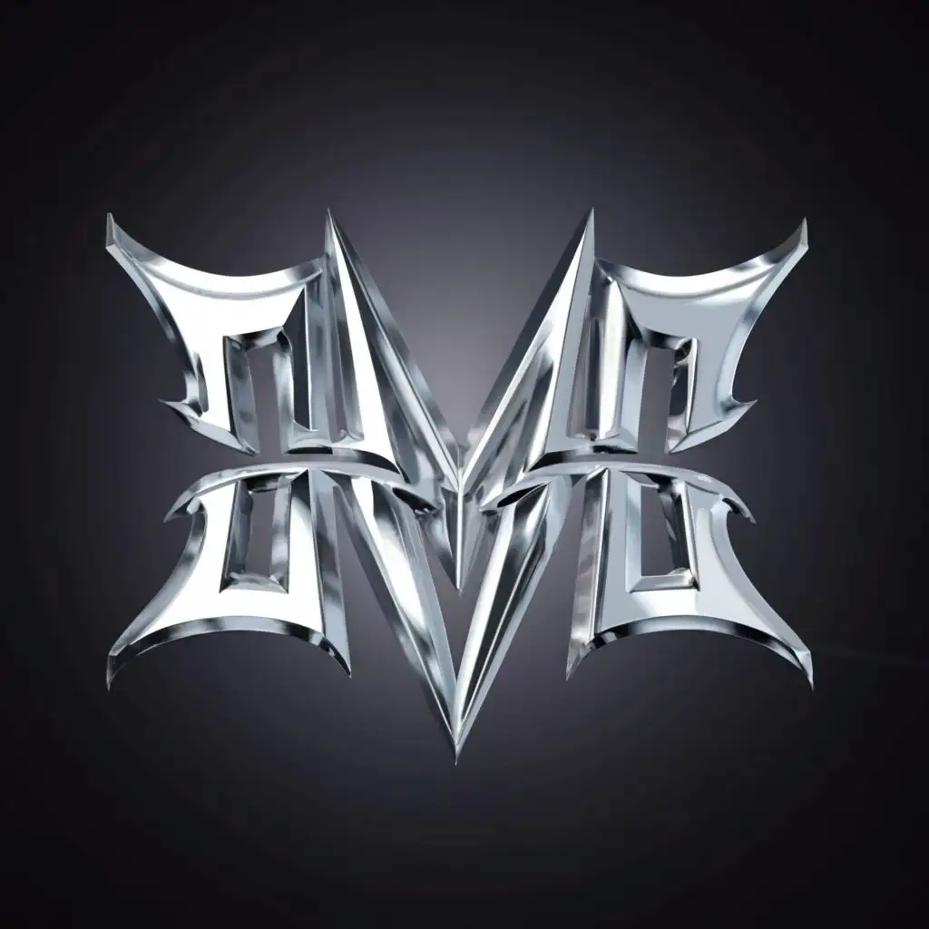 logo, """
Silver devil letters MORPHEUS 3D
""", with the text "MP
MORPHEUS", typography