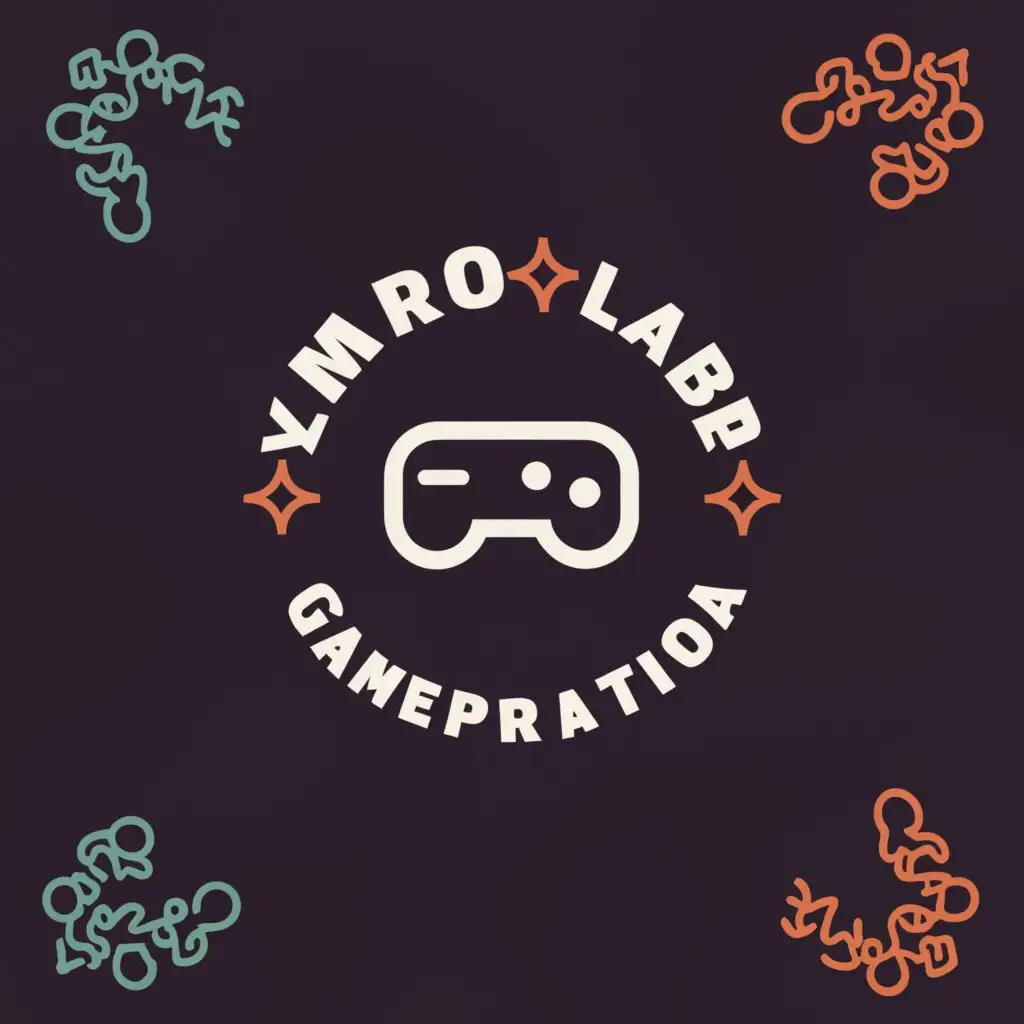 a logo design,with the text "IMPRO LAB Game Improvisation", main symbol:Gaming improvisation social people thoughts,Moderate,be used in Entertainment industry,clear background